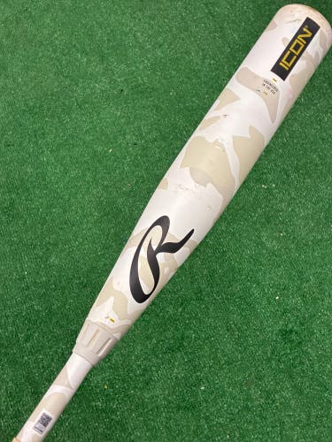 2025 Rawlings Icon Composite Bat USSSA Certified (-8) Composite 22 oz 30" (Used)