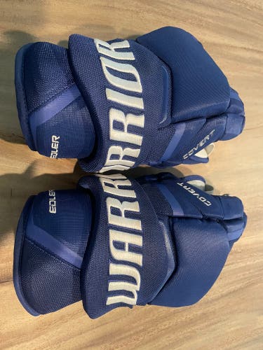 Warrior Covert QRE Pro Gloves 14" Pro Stock (Used) Alex Edler-Vancouver Canucks