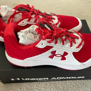 Red Men's Size M 14.0 (W 15.0) Adult Under Armour Shoes (New)
