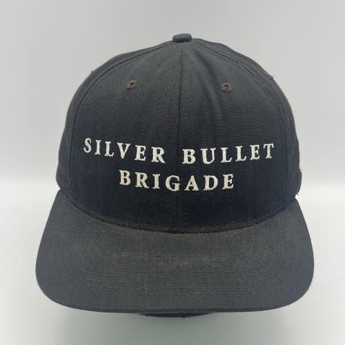 Vintage NRA Silver Bullet Brigade Snapback Hat Cap Charlton Heston USA Made