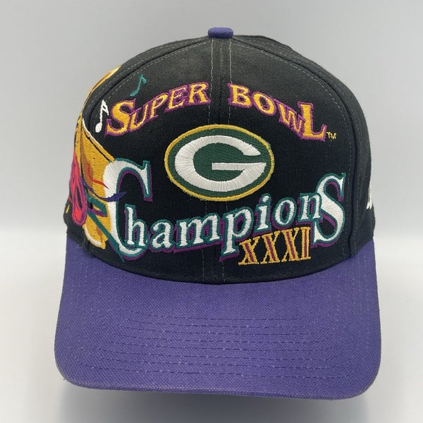Vintage Logo Athletic Super Bowl XXXI Green Bay Packers NFL Snapback Hat Cap