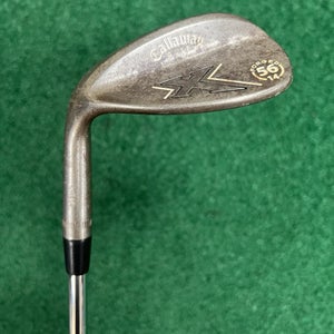 Left Handed Callaway X Forged 56-14 Wedge Flex Steel Golf Club MLH Raw