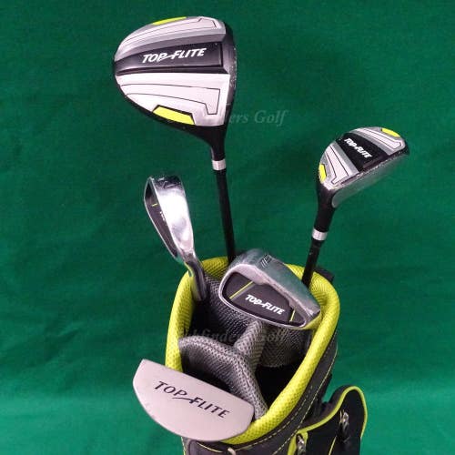 JUNIOR Top Flite 2019 5-Piece Complete Golf Club Set w/ Matching Stand Bag
