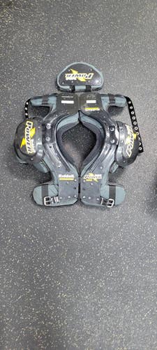 Used Riddell POWER SURGE M 80 12-13 FB Shoulder Pads Black MD 11497-S000151336