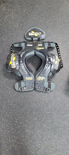 Used Riddell POWER SURGE M 80 12-13 FB Shoulder Pads Black MD 11497-S000151336