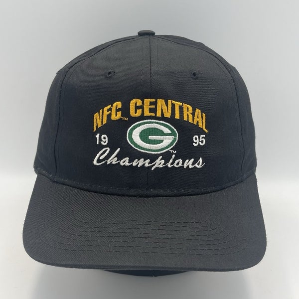 Vintage 1995 NFL Green Bay Packers NFC Central Champions Snapback Hat Cap Script