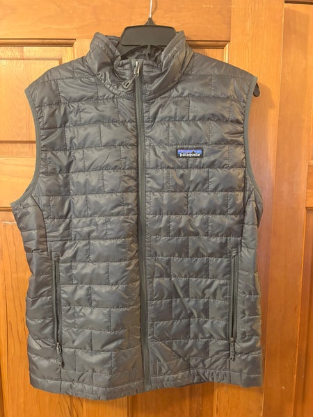 Patagonia Nano Puff Half Zip Vest Men's Medium $190 Retail Dark Gray Brand New