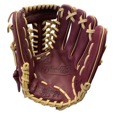 Used Rawlings SANDLOT BB/SB Glove RH Throw Maroon 11 3/4" 11859-S000024449
