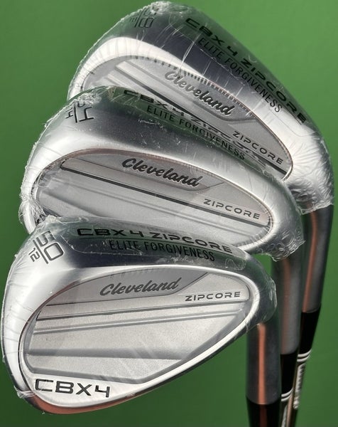 NEW Cleveland CBX 4 Zipcore Wedge Set 50-12*, 54-14*, 58-12* Steel GW, SW, LW