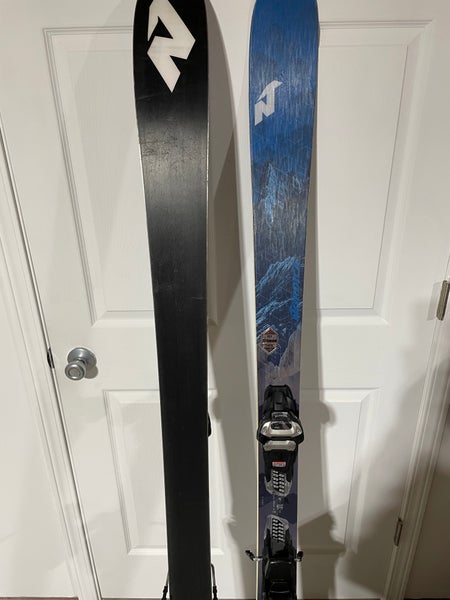 Men's 2018 Nordica Navigator 85 Skis With Bindings,179cm, Leki poles.