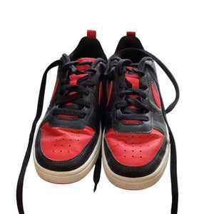 Used Nike COURT BOROUGH LOW 2 Basketball Shoes M Red And Black Junior 04.5 11479-S000401732