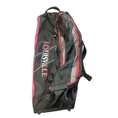 Used Louisville Slugger OMAHA BB/SB Player Wheeled Bag Black 11479-S000401721