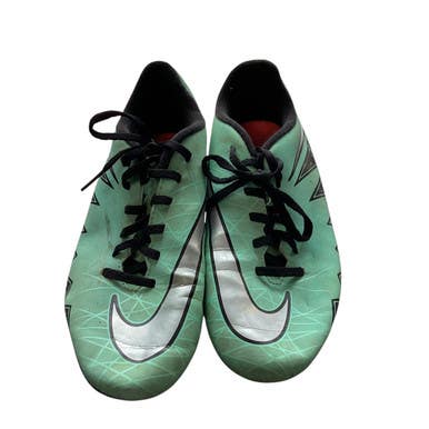 Used Nike Soccer Cleats Teal Junior 04.5 11479-S000401660