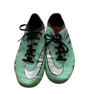 Used Nike Soccer Cleats Teal Junior 04.5 11479-S000401660