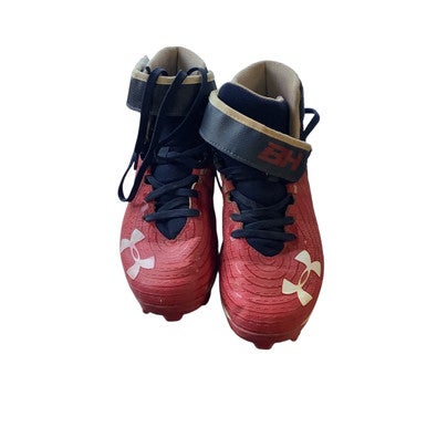 Used Under Armour BASEBALL/SOFTBALL CLEAT BB/SB Cleats Red Junior 03.5 11479-S000401597