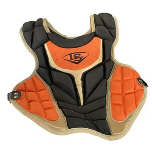 Used Louisville Slugger CHEST PROTECTOR Catchers Chest Protector Orange Youth 11479-S000401844