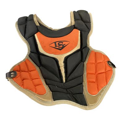 Used Louisville Slugger CHEST PROTECTOR Catchers Chest Protector Orange Youth 11479-S000401844