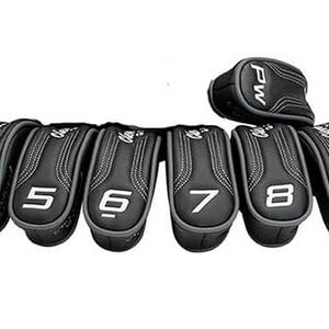 NEW Cleveland Launcher XL Halo Black 4-PW Iron Headcover Set