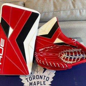 Brand New Pro Stock True Catalyst PX3 Pro Goalie Glove & Blocker Set Andersen