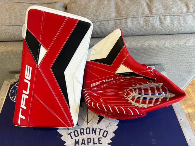 Brand New Pro Stock True Catalyst PX3 Pro Goalie Glove & Blocker Set Andersen