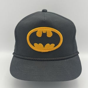 Vintage Batman Black Snapback Hat 1964 DC Comics Original Cap