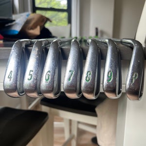Men's Titleist CB 714 Forged Right Handed Iron Set Extra Stiff Flex Steel Shaft