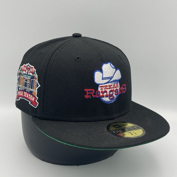 Texas Rangers Final Season New Era Fitted Hat Cap Size 7 1/4 MLB Baseball Rare
