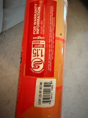 2025 Easton Hype Fire Composite USSSA Certified Bat (-5) 26 oz 31" (New)