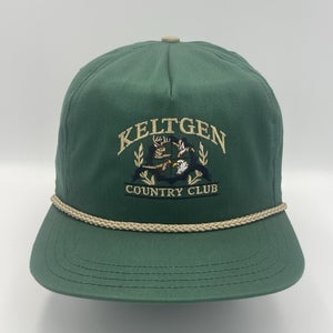 Vintage Keltgen Country Club Trucker Rope Snapback Hat Deer Duck Pheasant Eagle