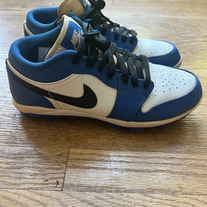 Blue Men's Size M 8.0 (W 9.0) Adult Nike Air Jordan Low Top Molded Cleats (Used)
