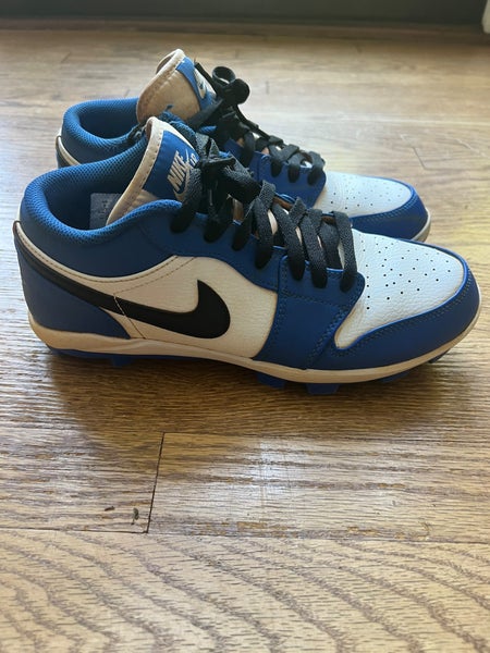 Blue Men's Size M 8.0 (W 9.0) Adult Nike Air Jordan Low Top Molded Cleats (Used)