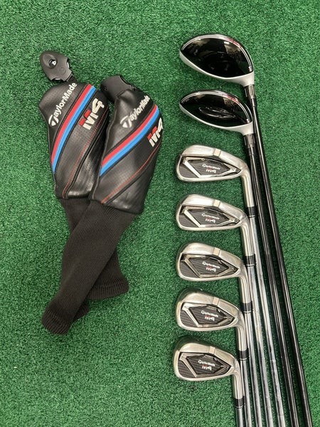 TaylorMade M4 Hybrid/Iron Set 4/5H 6-PW Stiff Flex Steel/Graphite Hybrids MRH