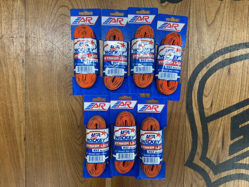7 Pack - A & R Waxed Laces-Cloth Orange 72”