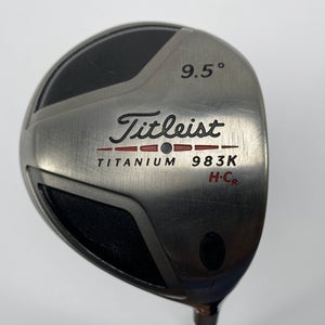 Titleist 983 K HCR Driver 9.5* Aldila NV Green 65g Stiff Graphite Mens RH