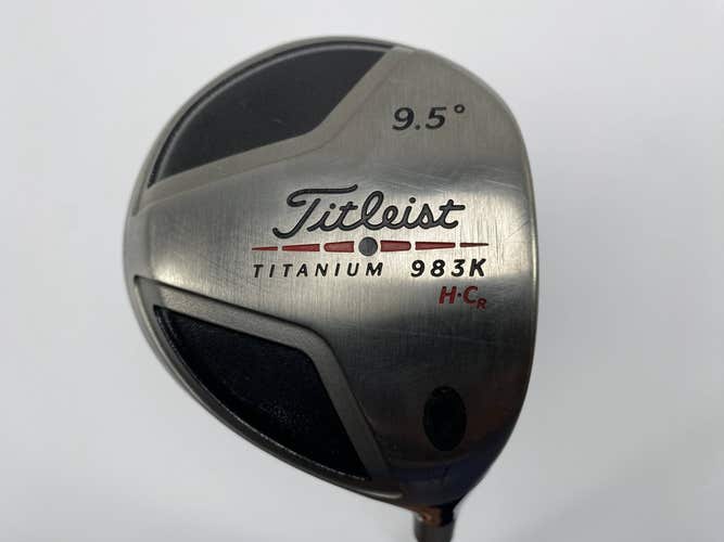 Titleist 983 K HCR Driver 9.5* Aldila NV Green 65g Stiff Graphite Mens RH