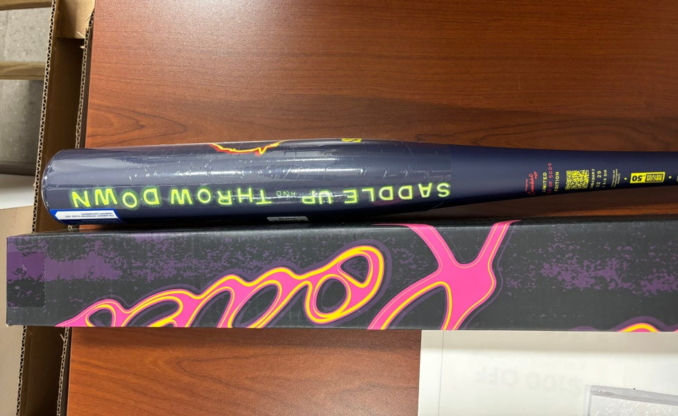 New COMBAT MFG SPEC-A1 BBCOR Midnight Rodeo- Saddle Up. (Glows under Black Light)