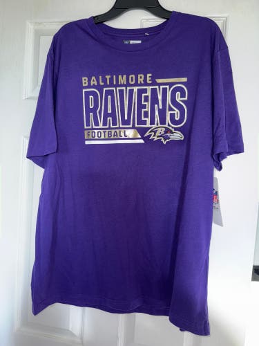 NFL Team Apparel Baltimore Ravens Football Graphic T Shirt Men’s Size XL Brand New With Tag