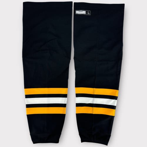 Pro Stock New CCM Large, XL Wilkes-Barre/Scranton Penguins Home Black Hockey Socks