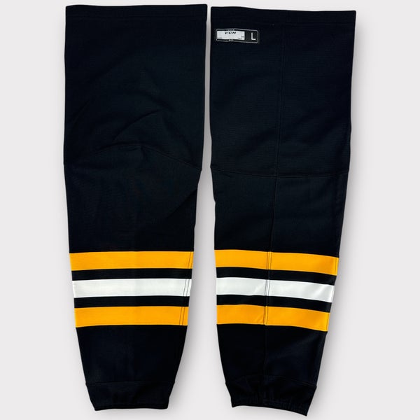 Pro Stock New CCM Large, XL Wilkes-Barre/Scranton Penguins Home Black Hockey Socks