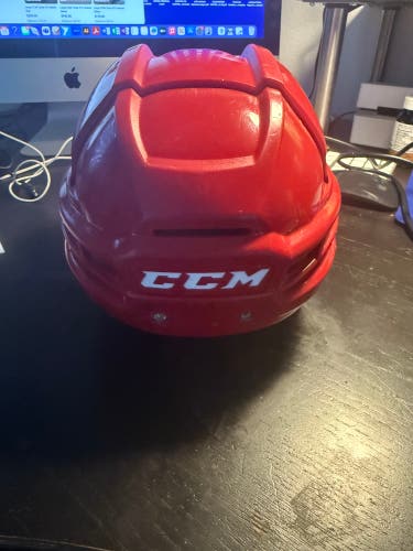 Red CCM Tacks 910 Helmet | Large Will Need A Rear Post