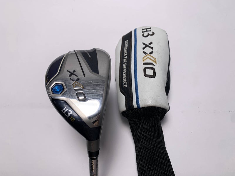 XXIO 12 3 Hybrid 18* MP 1200 3322 46g Stiff Graphite Mens RH HC Midsize Grip