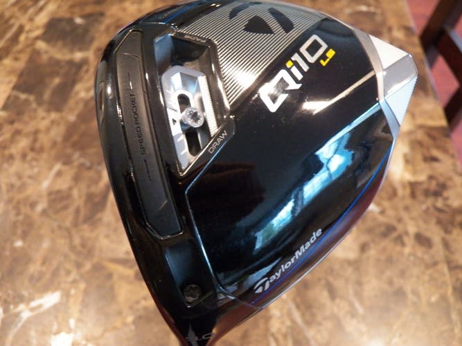 LEFT HAND TAYLORMADE QI10 LS 9* DRIVER GRAPHITE HZRDUS RDX STIFF FLEX