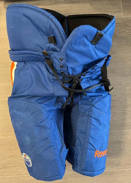Reebok MHP 520 Pants Large Blue - Edmonton Oilers Pro Stock (Used)