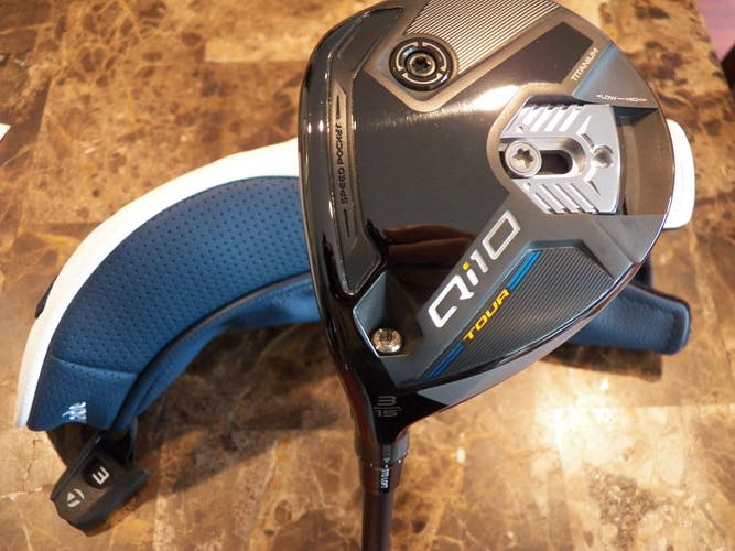 NEW LEFT HAND TAYLORMADE QI10 TOUR GOLF FAIRWAY 3-WOOD GRAPHITE TENSEI BLUE REG