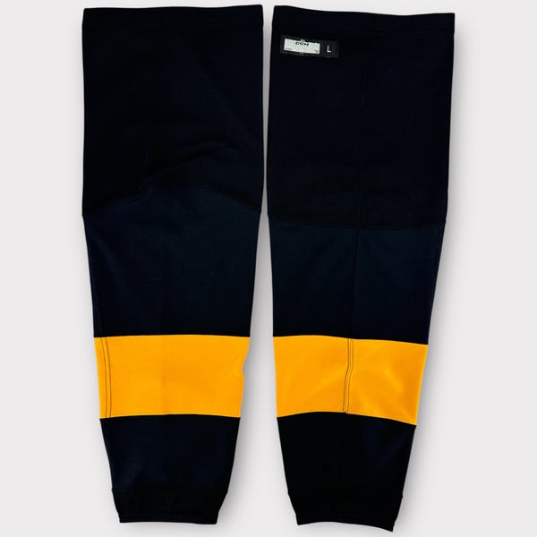 Pro Stock New CCM Large, XL Wilkes-Barre/Scranton Penguins 20-22 Alternate Black Hockey Socks