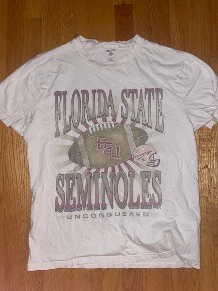 Men’s Medium White Florida State Seminoles National Champions Shirt (Used)