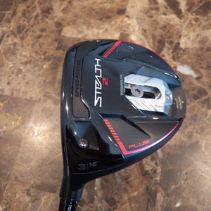 LEFT HAND TAYLORMADE STEALTH 2 PLUS 3-WOOD 15* GRAPHITE KAI'LI 60 REGULAR