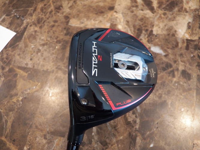 LEFT HAND TAYLORMADE STEALTH 2 PLUS 3-WOOD 15* GRAPHITE KAI'LI 60 REGULAR
