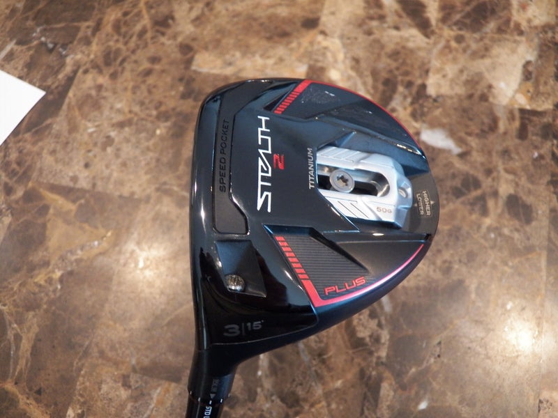 LEFT HAND TAYLORMADE STEALTH 2 PLUS 3-WOOD 15* GRAPHITE KAI'LI 60 REGULAR