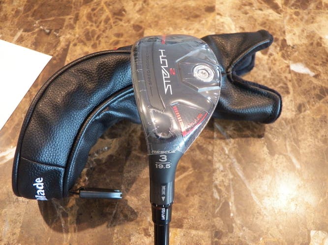 NEW LEFT HAND TAYLORMADE STEALTH 2 PLUS RESCUE 3-HYBRID 19.5* KAI'LI 75 REGULAR